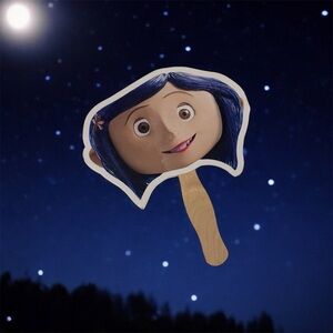 Coraline Promotional Hand Face Fan Swag Promo Laika  SDCC Comic Con Rare 2009